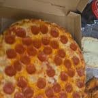 Best 1 Large 1-Topping Pizza, 12 Wings (Hot, Mild or BBQ), Garlic Bread with Cheese & 2 Liter Soda in Branford, CT